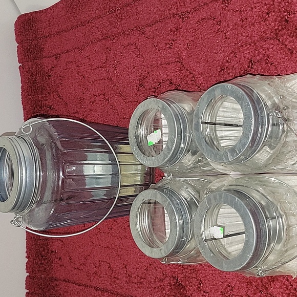 Ashland Candle Collection Tea Light Glass Lantern W/ Metal Handle - Picture 7 of 8